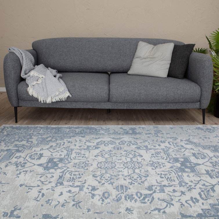 Latitude Vive Aliyat Flatweave Blue Rug Wayfair.co.uk